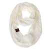 CC scarf wool knit bib winter collar