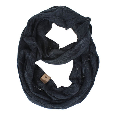 CC scarf wool knit bib winter collar