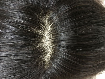 Full-handed weaving human hair delivery hand-woven hand-woven human hair top hand-crocheted real hair piece diamond net hair block
