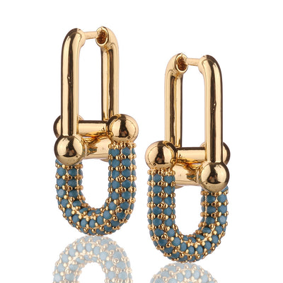 New Geometric European And American Ins Cold Style Ear Rings Women