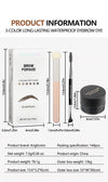 Brow Cream Suit Long Lasting Smear-proof Makeup Waterproof And Sweat-proof Double-headed
